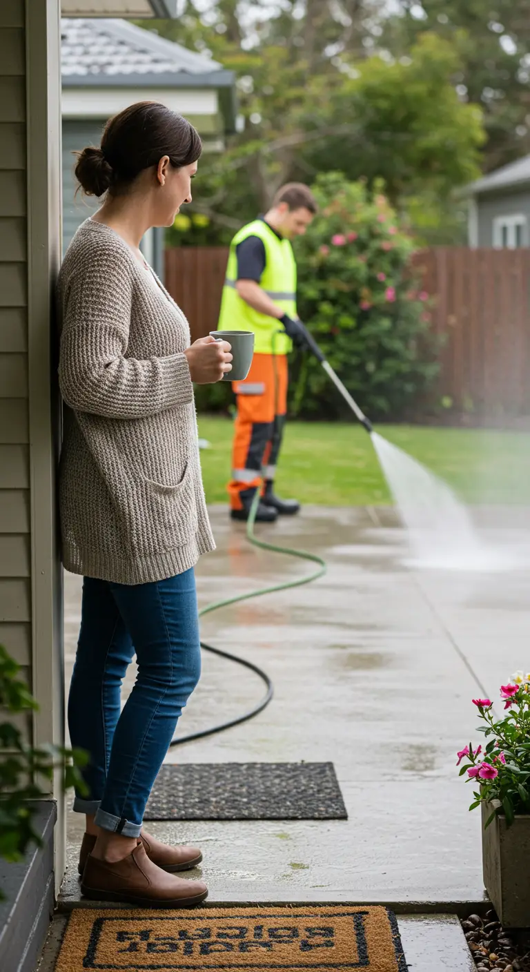 cement pressure washing